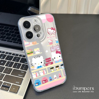 ibumpers Ốp Điện Thoại iPhone Họa Tiết Hoạt Hình Dễ Thương Ốp Lưng Trong Suốt Chống Sốc Cho IPhone 16 15 14 12 13 11 Pro Max IP 7 8 Plus X XS XR