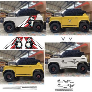 Các mẫu Tem xe VF3 Decal cao cấp tem dán sườn VF3, xe điện winfast, Mẫu tem thể thao đang hot hiện nay