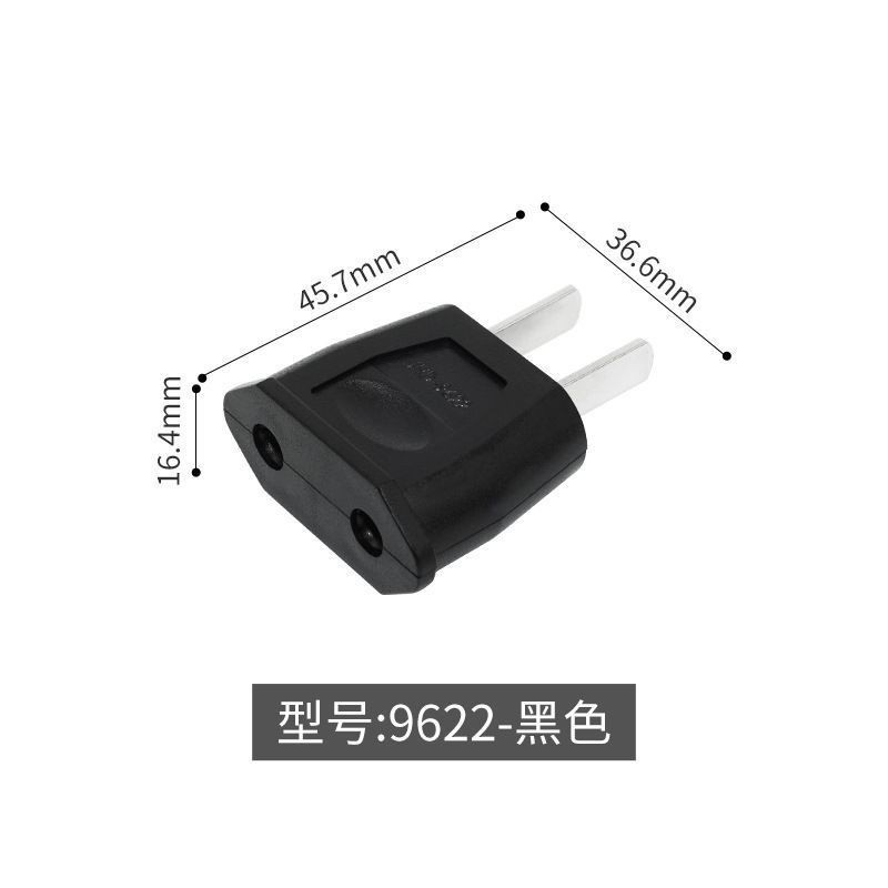 Thiết bị Châu Âu Bộ chuyển đổi tiêu chuẩn quốc gia Chân phẳng sang lỗ tròn Cắm chuyển đổi điện Sử dụng trong nước Cắm chuyển đổi chân tròn FV9L