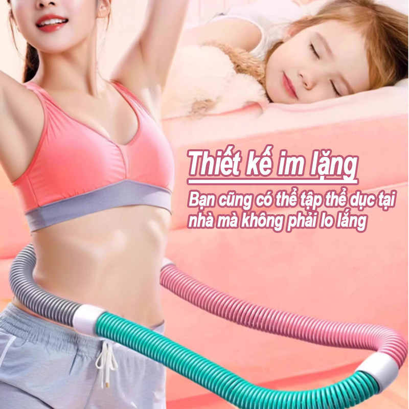 Vòng lắc eo lò xo mềm, giảm mỡ bụng hiệu quả, phù hợp tập tại nhà & sau sinh, cho mọi lứa tuổi