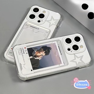 Ốp Điện Thoại Ins Phong Cách Ngôi Sao Cho Samsung Galaxy A56 A26 M36 A16 A06 M55 A55 A35 A25 A15 M15 F15 M54 A50 A50S A30S A12 M12 F12 A10S M01S A02 A02S 5G 4G Vỏ Đựng Thẻ Trong Suốt