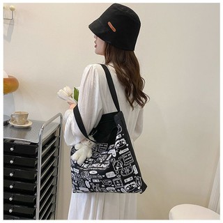 Túi Tote Canvas Loneliness, Túi Đi Học, Túi Đi Học Thêm, Túi Tote Vải Canvas, Túi Tote Hoạt Hình (40x 1 x 33 (cm))