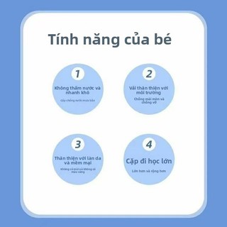 Áo mưa trẻ em Kuromi dễ thương - Chống thấm nước, có vạch phản quang, đựng được cặp sách