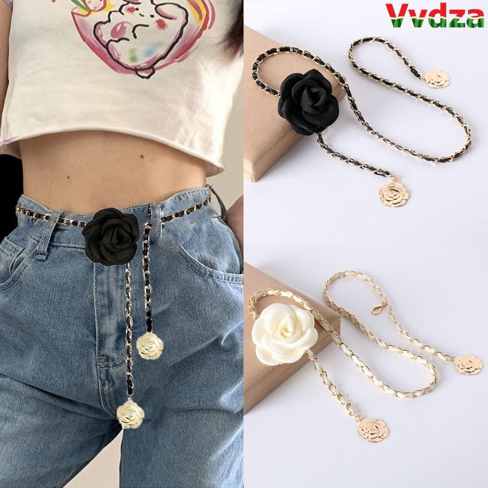 Dây thắt lưng và vòng cổ hoa Camellia, Thiết kế sang trọng, Phù hợp cho thời trang