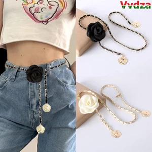Dây thắt lưng và vòng cổ hoa Camellia, Thiết kế sang trọng, Phù hợp cho thời trang