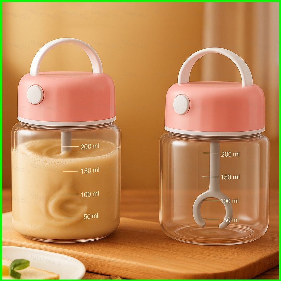 BH2 Điện Cà Phê Tự Động Khuấy Thủy Tinh Sữa Bột Sữa Lắc Protein Bột Trộn HB2