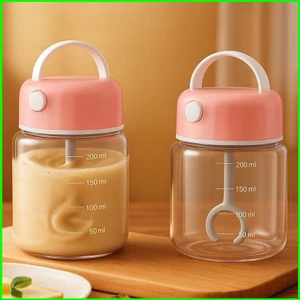 BH2 Điện Cà Phê Tự Động Khuấy Thủy Tinh Sữa Bột Sữa Lắc Protein Bột Trộn HB2