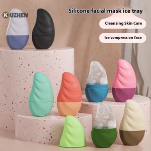 KUZHEN 1 Chiếc Đá Mặt Con Lăn Nâng Mặt Dụng Cụ Đường Viền Hình Xoài Silicon Khuôn Đá Mắt Máy Mát Xa Mặt Làm Đẹp Dụng Cụ Chăm Sóc Da HOT