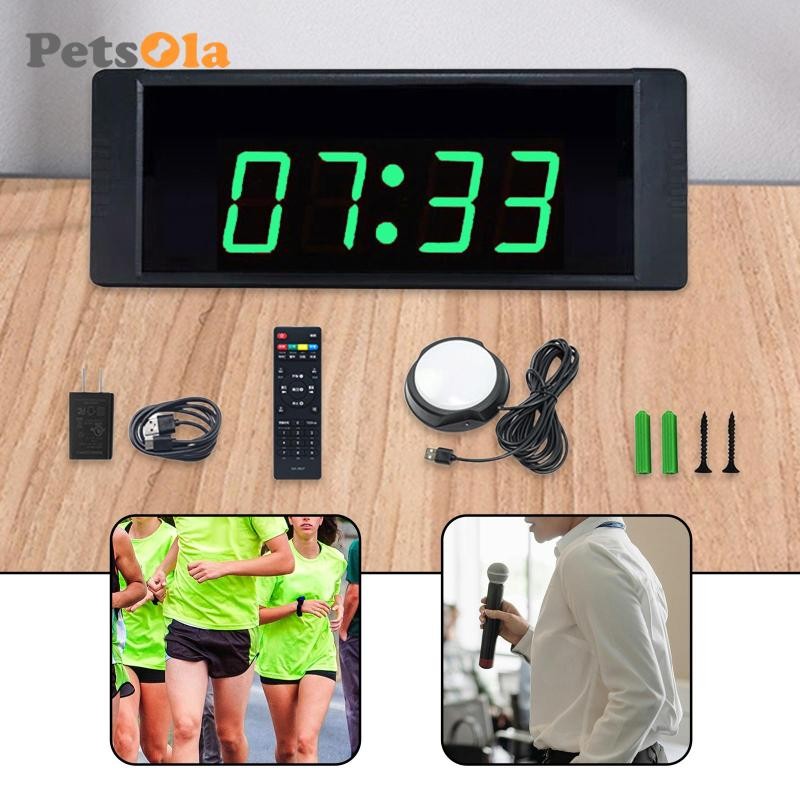 Đồng hồ kỹ thuật số đếm ngược và hẹn giờ dành cho tập đấm bốc tại nhà