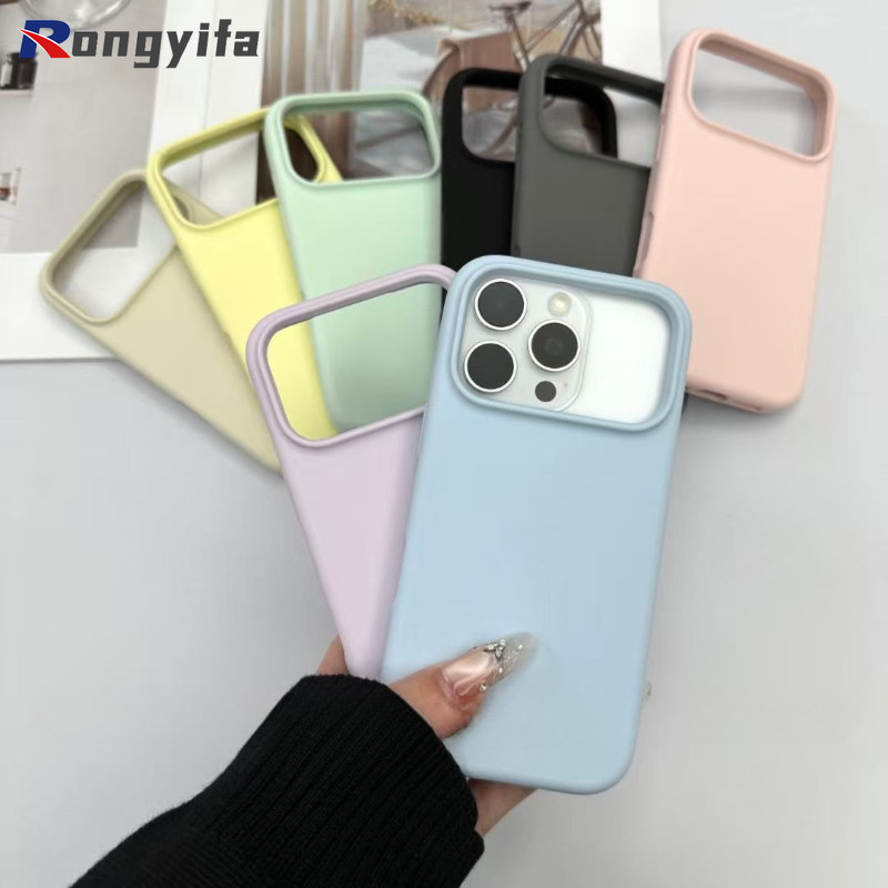 Vỏ Silicon Lỏng Giả Cho Samsung Galaxy A16 A06 A07 A17 A56 A36 A26 A35 A55 A34 5G 4G Mặt Sau Đơn Giản Vỏ Lông Cừu Màu Kẹo Dễ Thương Vỏ Điện Thoại Mềm Chống Rơi