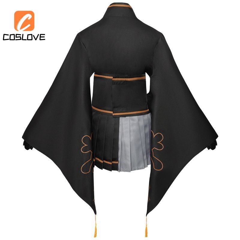 Anime Trò Chơi Nier Automata Kimono Phong Cách, Trang Phục Cosplay Trọn Bộ Đen Yukata Cho Người Lớn