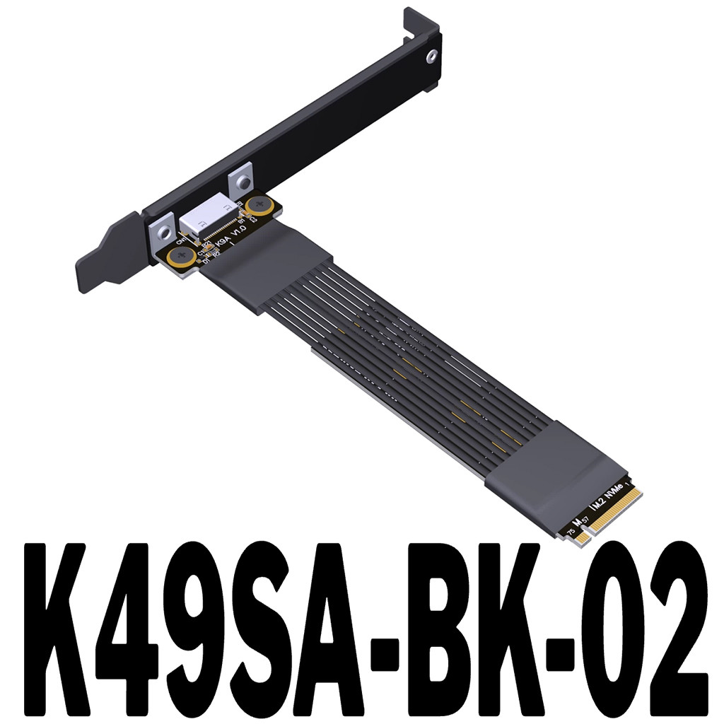 Cáp ADT-Link PCI-E 4.0 X4 Gen4 64Gbps M.2 NVME Sang OCuLink SFF-8611 SFF-8612 Card Đồ Họa Cáp Nối Dài Bên Ngoài