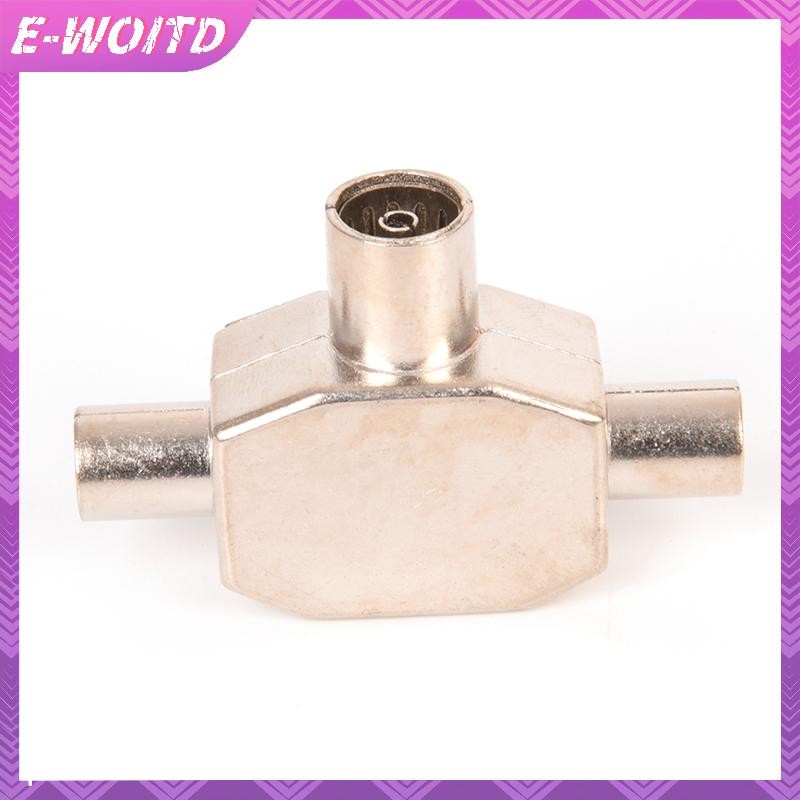 E-WOITD PAL TV IEC DVB-T 1F / 2M Bộ chia tín hiệu Ăng-ten đồng trục trên không 2 chiều Kim loại trong nhà E-WOITD