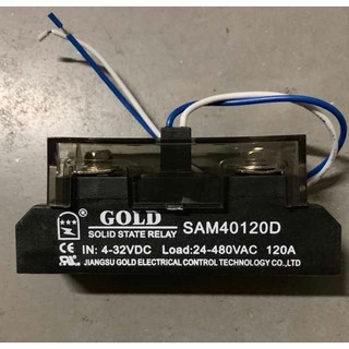 Chính hãng VÀNG VÀNG Một Pha 120A Rơle trạng thái rắn cấp công nghiệp SAM40120D DC Điều khiển AC