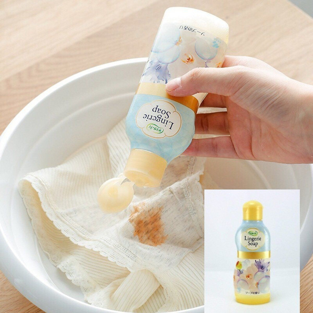 Nước giặt đồ lót Lingerie Soap Nhật Bản 120ml, nhẹ nhàng, lành tính, an toàn cho cô bé