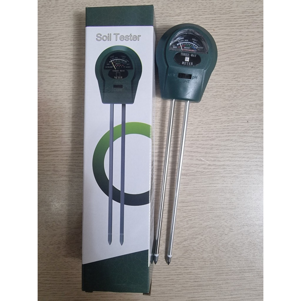 【COD】Máy Đo Đất 3in1 Đo PH, Ẩm, Ánh Sáng – Dụng Cụ Làm Vườn, Trồng Rau, Cây Cảnh, Nông Trại