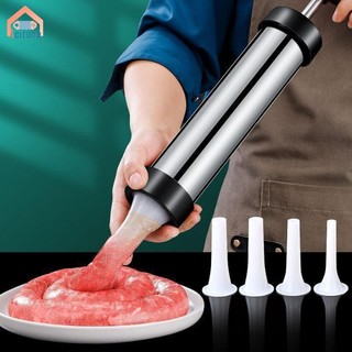 Acutuna Bộ dụng cụ làm xúc xích Tiện ích Dễ dàng làm sạch Handmade Dung tích lớn Di động Dễ dàng sử dụng Dụng cụ làm đầy chống trượt để nấu ăn tại nhà