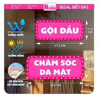 Decal Dán Trang Trí Tiệm Tóc, Tiệm Nail, Hình Dán Ngoài Trời, Trong Nhà- Decal Cao Cấp, Decal Chống Nước, Chịu Nhiệt.
