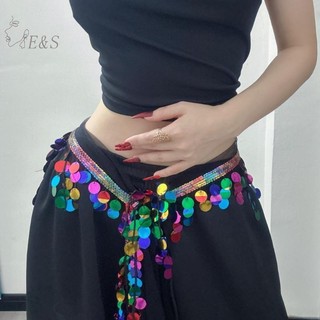 Strongaroetrtomj Kim Sa Lấp Lánh Thời Trang Dây Thắt Lưng Cho Nữ Bé Gái Bụng Nhảy Múa Jazz Hip Hop Thắt Lưng Phụ Kiện VN