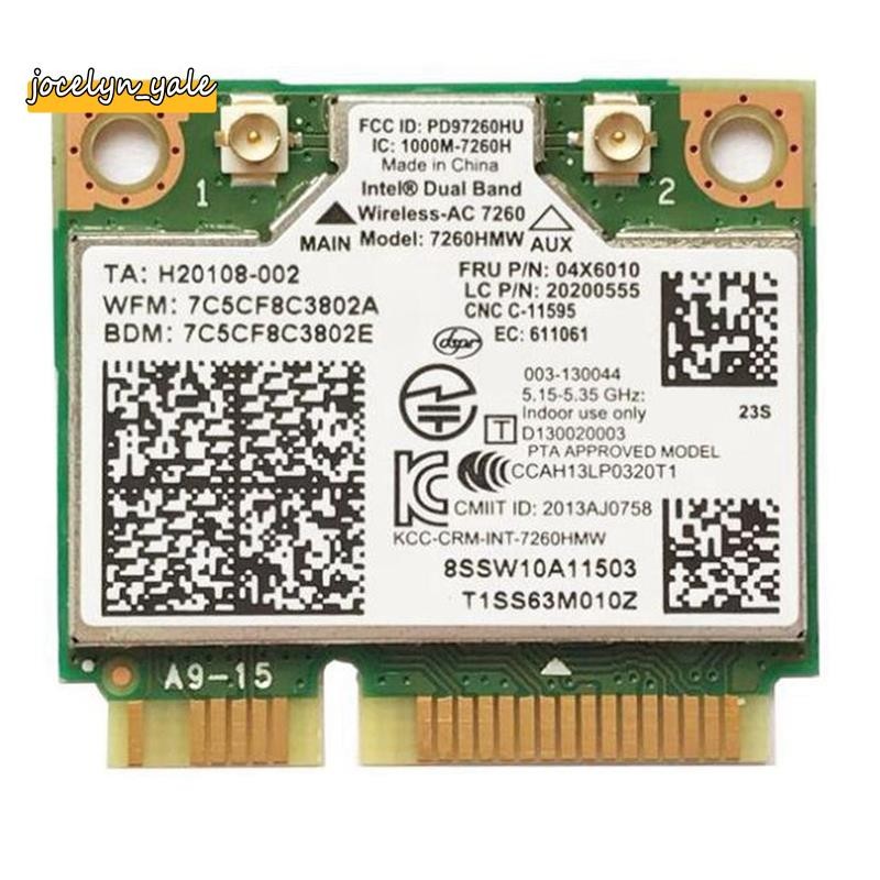Notebook Tích Hợp Thẻ Không Dây Cho 7260HMW 7260AC 867M Dual Band 5G Thẻ Không Dây BT4.0 Cho 04X6090 04X6010