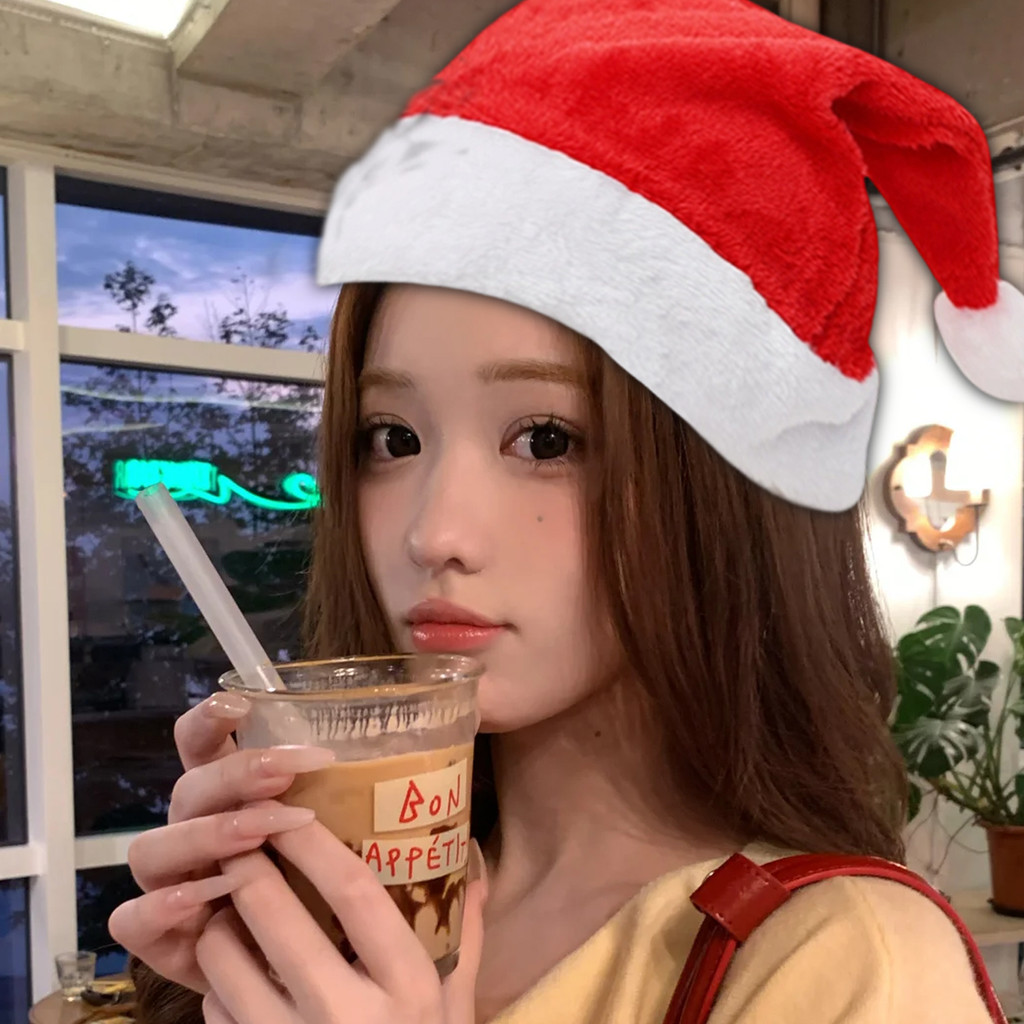 Mũ Giáng Sinh Sang Trọng | Mũ ông già Noel có thể điều chỉnh bằng vải mềm, hoàn hảo cho ảnh gia đình & lễ kỷ niệm lễ hội