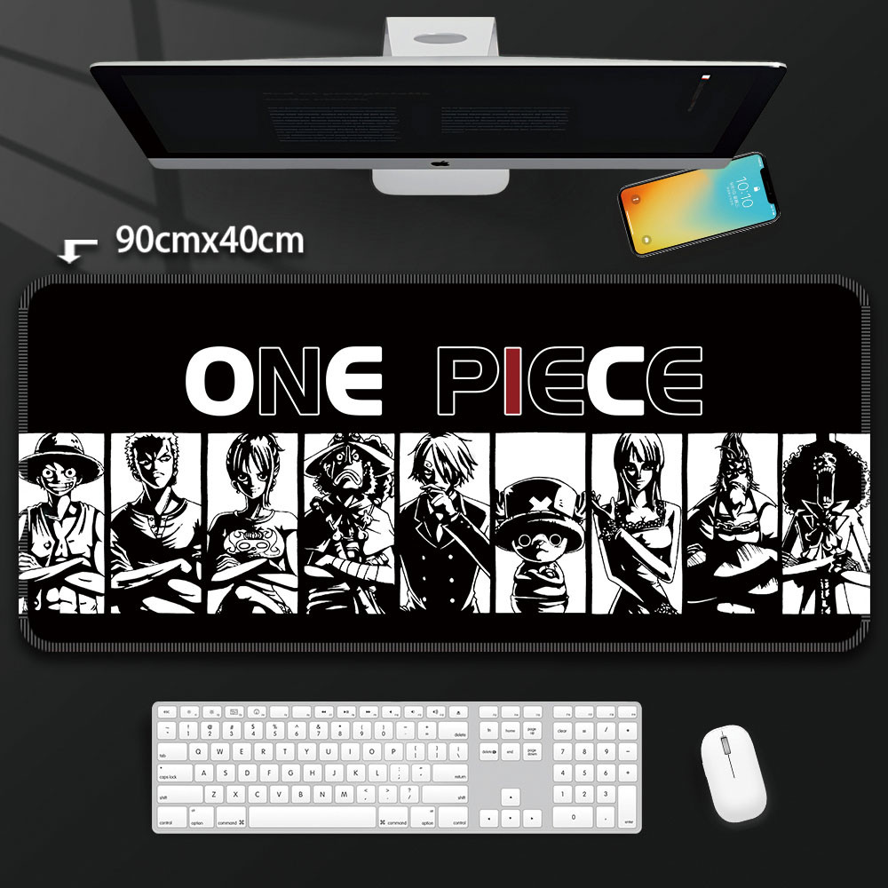 Miếng Lót Chuột One Piece Anime Lớn Hoạt Hình Khỉ D. Bàn di chuột chơi game Luffy Roronoa Zoro Boys Bàn phím máy tính Thảm để bàn