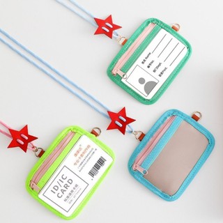 Hộp đựng thẻ WOAY, Vỏ mềm Thẻ ID công dụng kép, có dây buộc Quà tặng giữ huy hiệu làm việc trong suốt