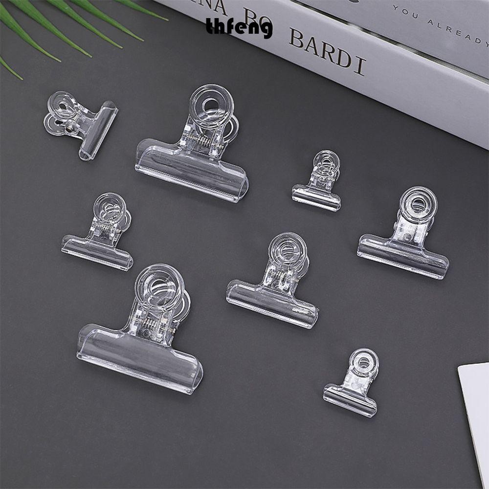 THFENG Kẹp đuôi dài Acrylic Đồ dùng văn phòng Thiết thực Bảo quản thực phẩm