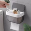 Hộp đựng khăn giấy phòng tắm có kệ lưu trữ - Giá đỡ giấy vệ sinh thiết kế treo tường miễn phí phù hợp với mọi loại giấy