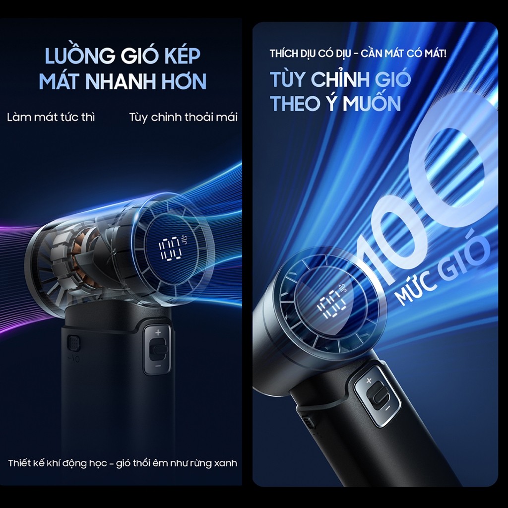 Quạt Mini đa năng kiêm sạc dự phòng OLLIE FAN-ENGINE POWER