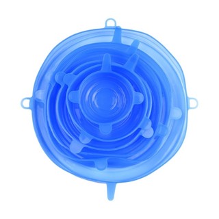 Bộ nắp silicon co giãn ấm cúng 6 chiếc Vỏ bát đĩa hiệu quả Vỏ bát silicon cho sự tươi mát và