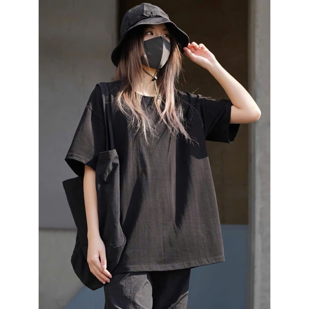 Áo phông trơn nữ tay lỡ unisex, thun nam nữ form rộng, mặc cặp phong cách ulzzang trendy.