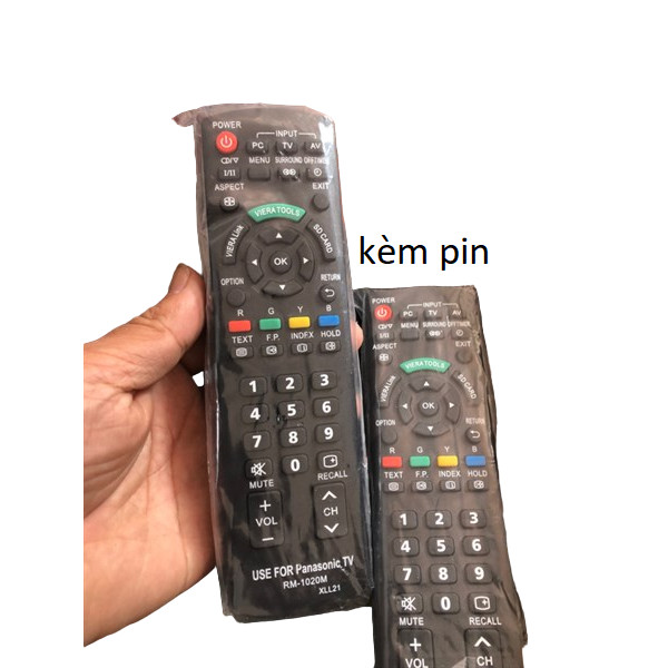 tay điều khiển remote từ xa tivi panasonic 1020-kèm pin-tay đầu bấm tivi panasonic 1020