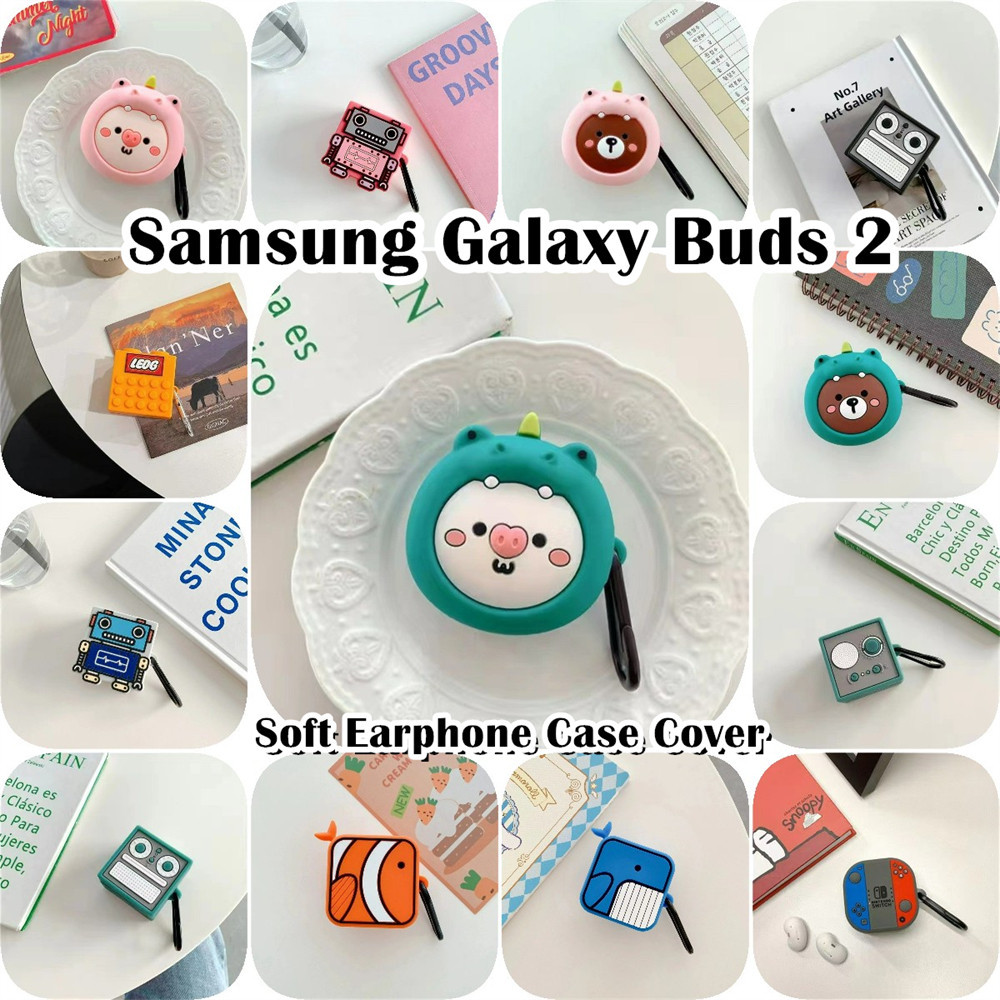 [Ngôi sao tương lai] Dành cho Ốp lưng Samsung Galaxy Buds 2 Vỏ tai nghe silicon mềm tạo kiểu hoạt hình Anime