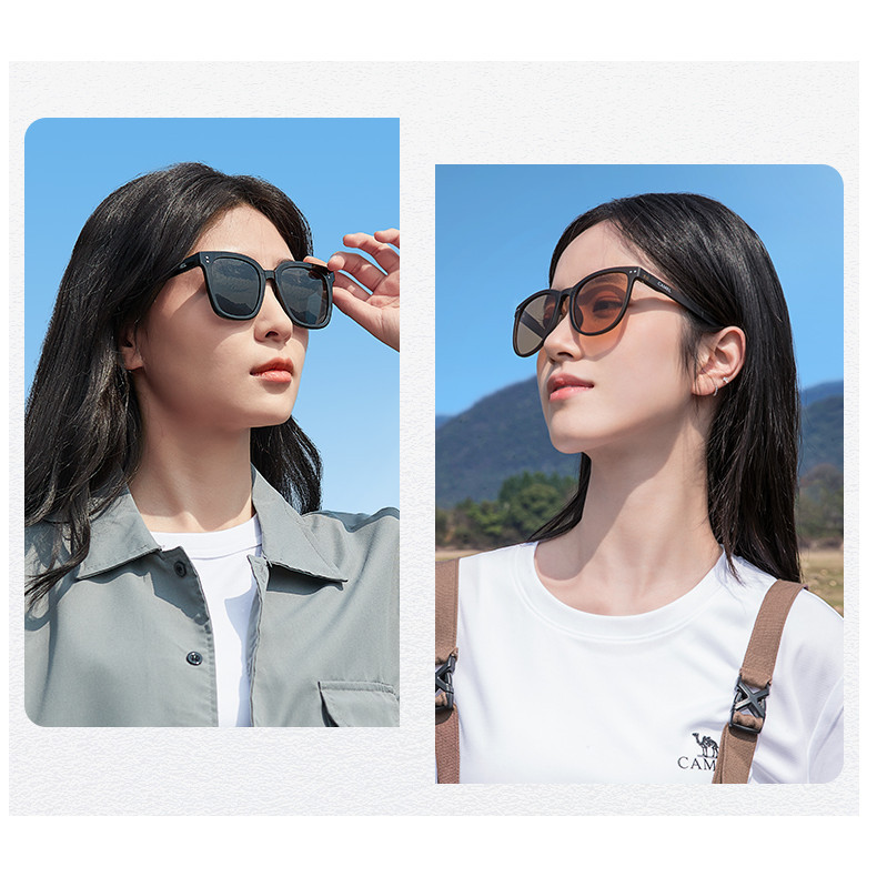 Ảnh Kính râm gấp CAMEL CROWN Kính râm ngoài trời Nam và Nữ Gương phân cực chống tia cực tím Tấm che nắng lái xe 3