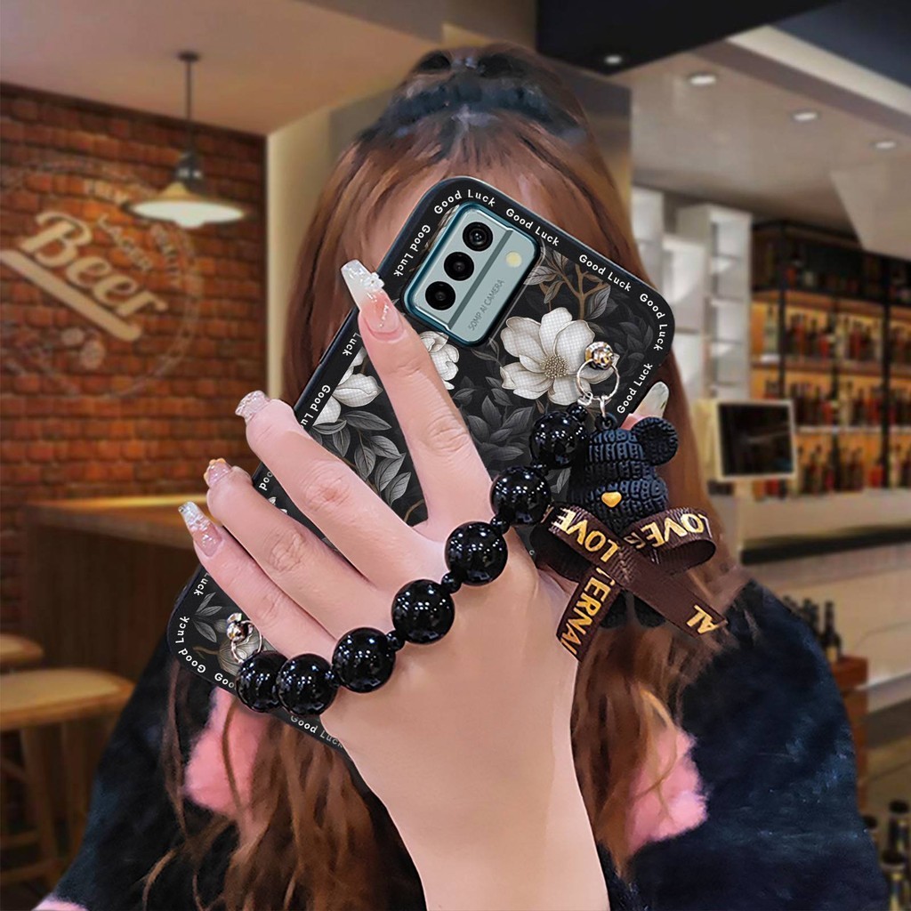 Vòng tay gấu Vỏ mềm Vỏ điện thoại cho Nokia G22 silicon dễ thương Đơn giản Vỏ điện thoại chống nước Cảm giác thân thiện với da