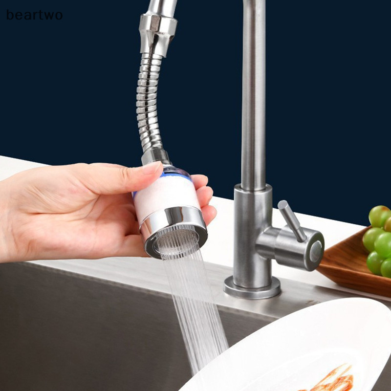 < Beartwo > Vòi nước nhà bếp Bộ lọc bong bóng áp Loại bỏ clo Kim loại nặng được lọc cho máy lọc nước cứng Đẹp