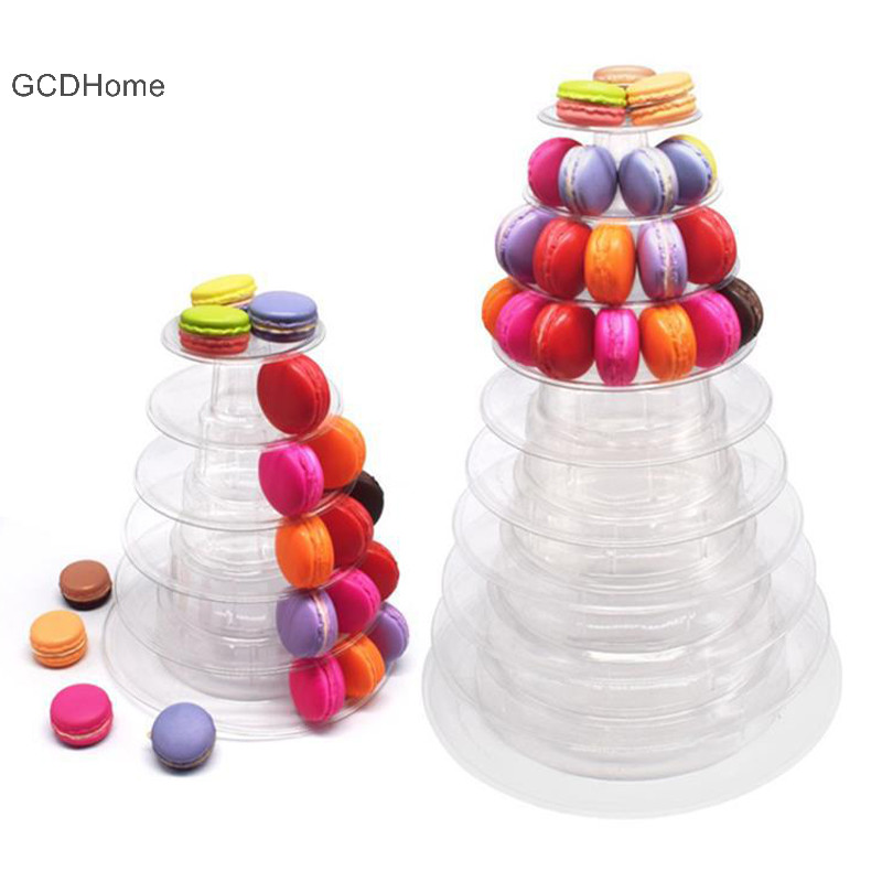 Gcdhome 6 / 10 Tầng Hiển Thị Đứng Cupcake Tháp Giá Đứng Bánh Nướng Dụng Cụ HOT