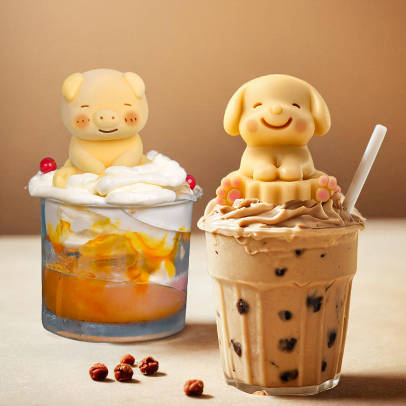 Sanke Love 3D Mèo Gấu Đen Lợn Khuôn Silicon Phô Mai Mousse Bánh Đá Khuôn Thơm Thạch Cao Nến Khuôn Trang Trí Bánh Khuôn Khuôn Làm Bánh DIY Khuôn Nướng Bánh