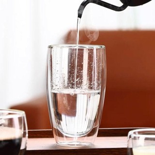 SAVORBOX 150 / 250 / 350 / 450ml Cốc cà phê trong suốt, Cốc thủy tinh hai lớp chịu nhiệt đồ uống, Cốc bia thủy tinh Borosilicate cao