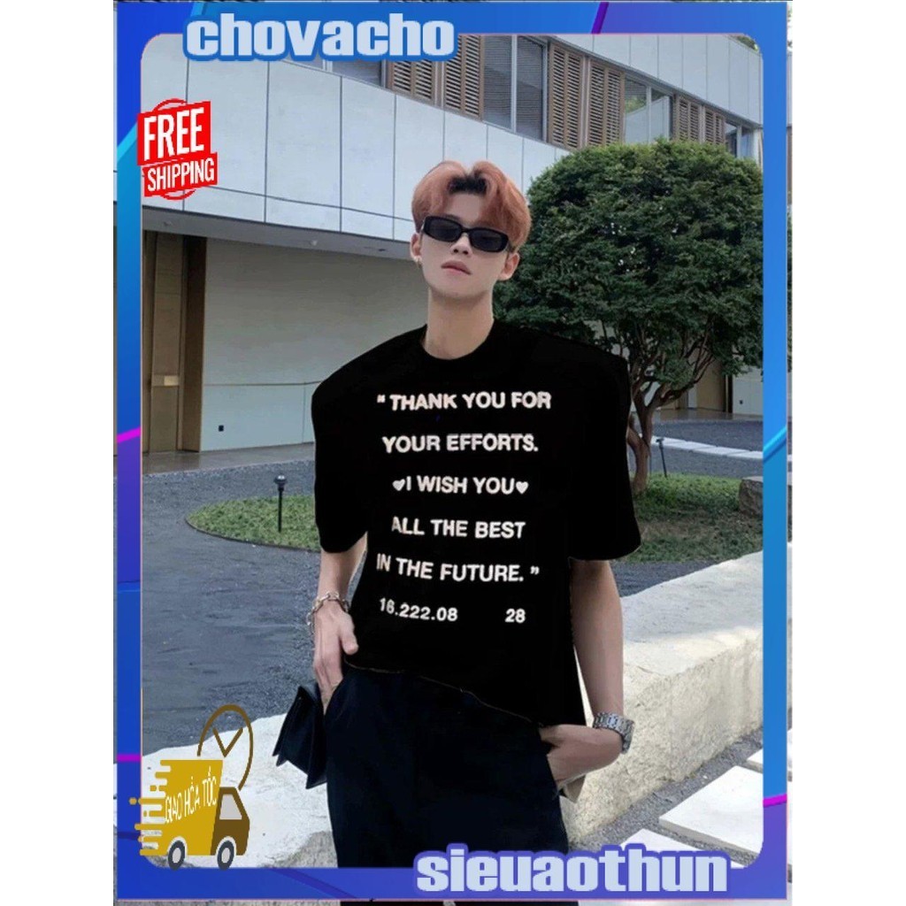 Áo thun Stee Cổ tròn THANK YOU Localbrand ICVCVNI Unisex