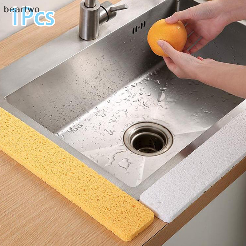 < Beartwo > Bồn Rửa Nhà Bếp Splash Guard Miếng Bọt Biển Có Thể Điều Chỉnh Đĩa Sấy Thảm Phòng Tắm Bồn Rửa Nước Catcher Thảm Thấm Hút Mặt Bàn Bảo Vệ Đẹp
