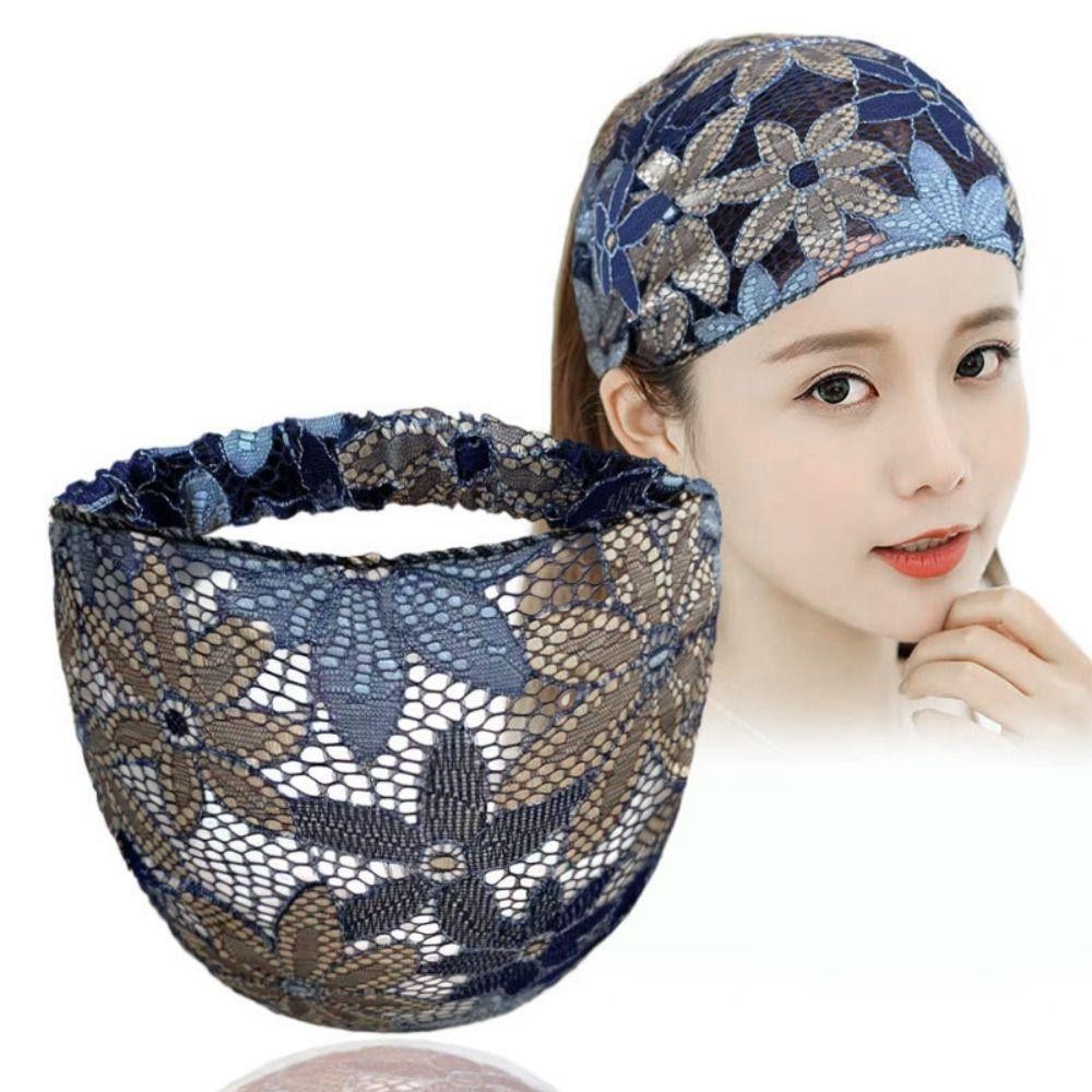 Băng đô hoa lướiFUHUIOT ren rỗng chống trượt, phong cách Hàn Quốc thời trang