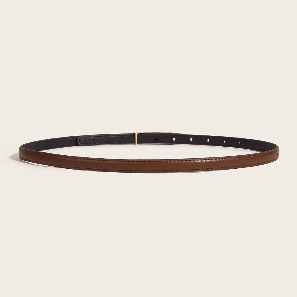 Thắt lưng da JKDESIGN - Thiết kế sang trọng với khóa trượt kim loại, dây mỏng dành cho nữ