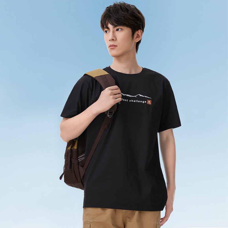Ảnh CAMEL CROWN Sợi Chống Nắng Tay Ngắn Ngoài Trời Thoáng Mát Nhanh Khô Áo Thun Nam Nữ Thoáng Khí Top 4