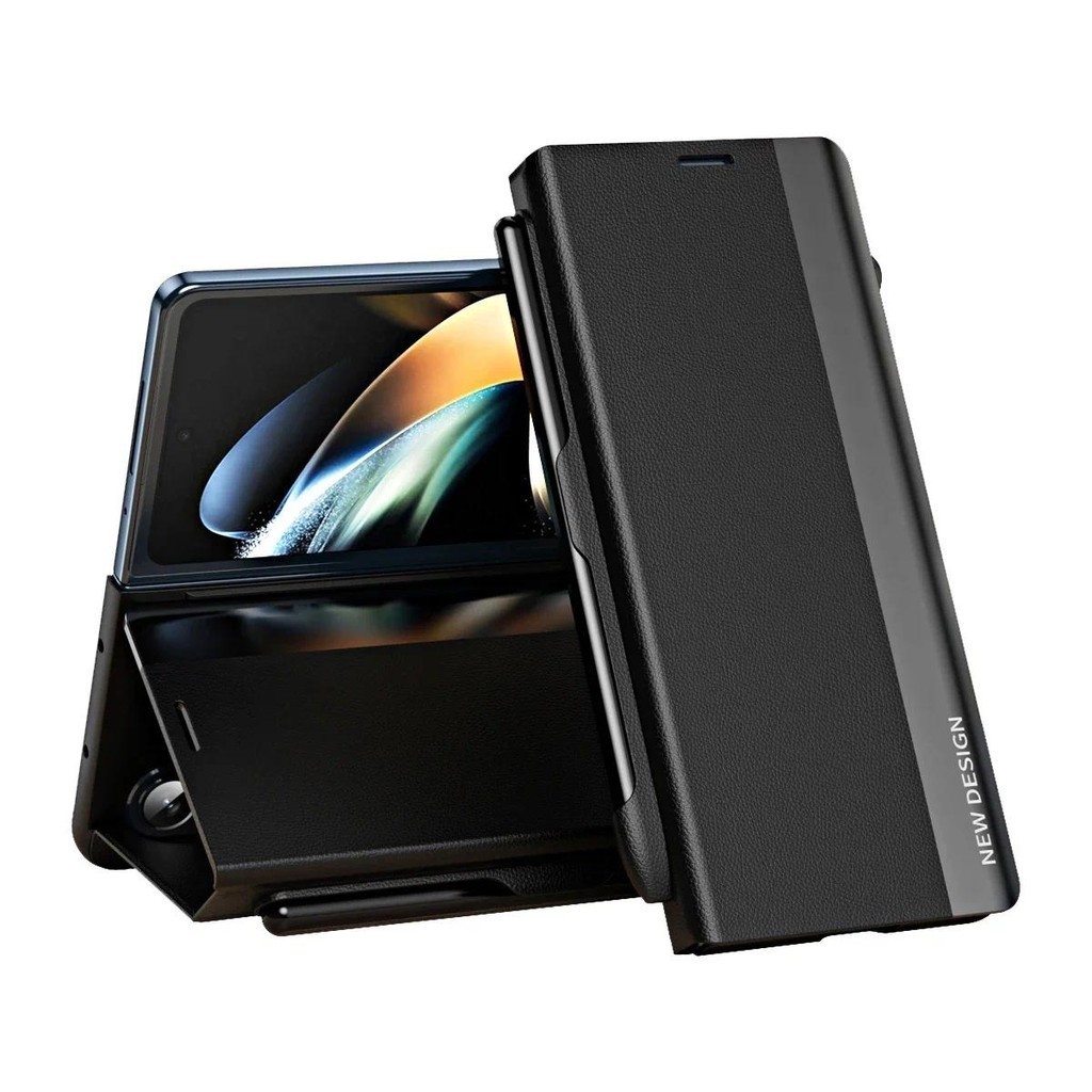 Da Bút Khe Cắm Bảo Vệ Giá Đỡ Ốp Lưng Điện Thoại Samsung Galaxy Fold 6 5 4 3 Chống Sốc Chống Rơi Lightweigh Cover