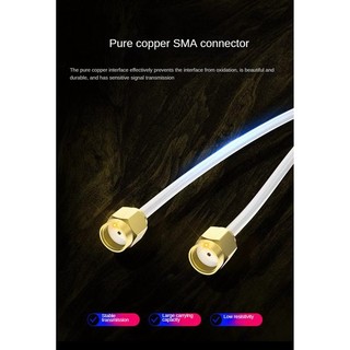 👑Ăng-ten WiFi 6E di động 2.4G / 5G / 6G có cáp Ăng-ten không dây trong nhà có đáy từ tính cho thẻ mạng Dễ dàng cài đặt màu trắng