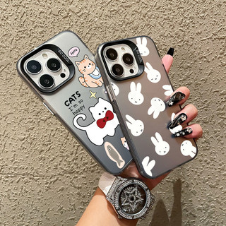 Phim Hoạt Hình Thỏ Dễ Thương Nơ Mèo Mờ Ốp Lưng Điện Thoại OnePlus 11 11R 12 ACE 3V 3 2 Pro 2V Nord N300 N20 SE Ốp Lưng Cao Cấp Chống Sốc