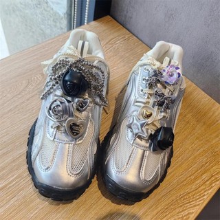 Kẹp khóa trang trí dây giày cho sneaker, phụ kiện nơ/hoa hồng/trái tim