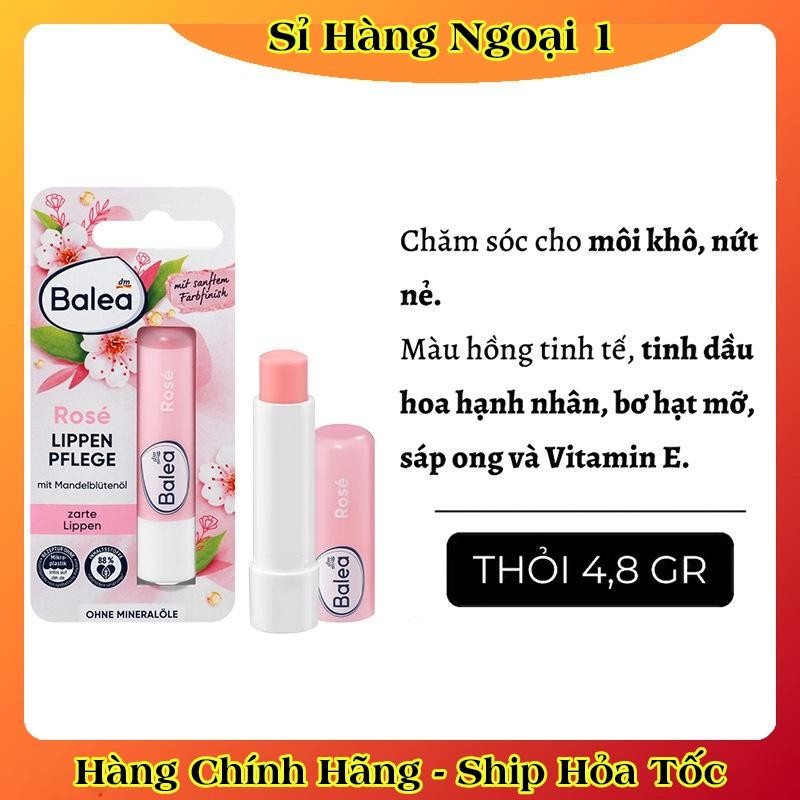 [Hàng nội địa Đức] Son dưỡng môi Balea Đức giúp môi mềm mịn, đỡ khô nứt nẻ